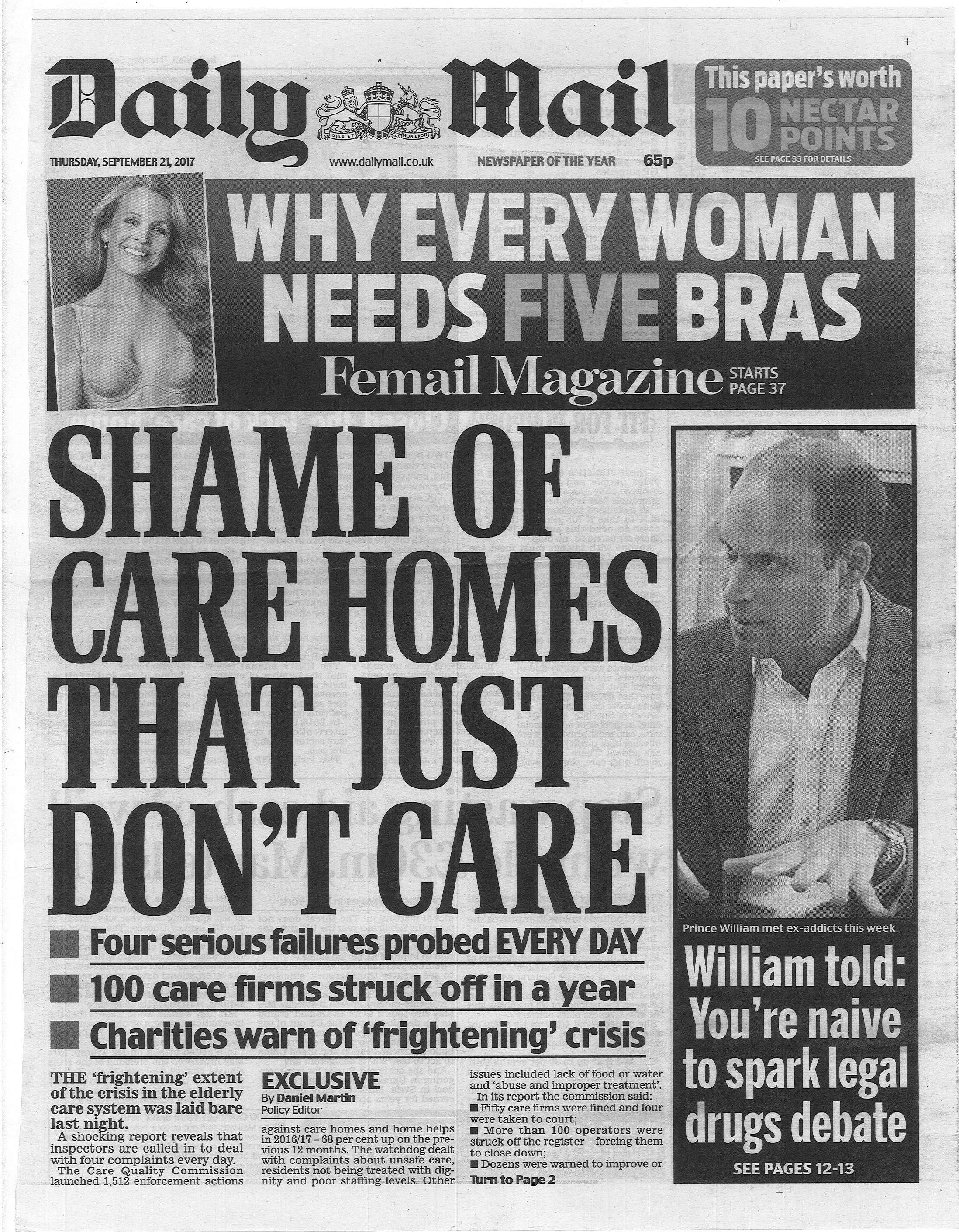 Shame of care homes that just don't care
